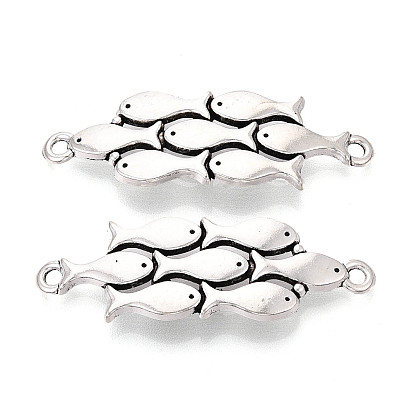 Подвески из сплава в тибетском стиле, рыбные ссылки, без кадмия и без свинца