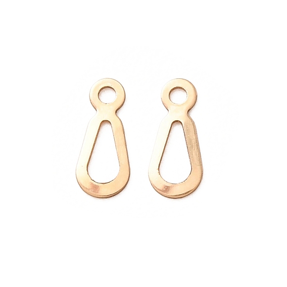 1/20 14K Gold Filled Chain Extender Connector, Yellow Gold Filled Teardrop Chain Tabs