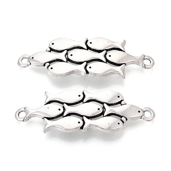 Подвески из сплава в тибетском стиле, рыбные ссылки, без кадмия и без свинца