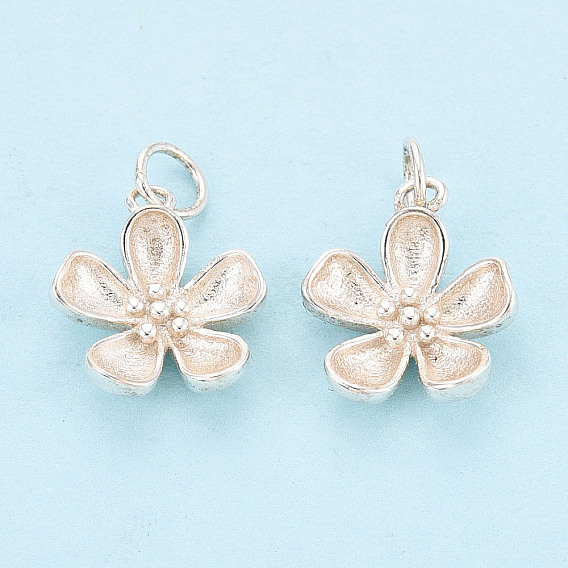 925 подвески-цветы из стерлингового серебра, с 925 штампом