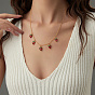 Stainless Steel Bib Necklaces, Strawberry