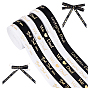 6Rolls 6 Styles Father's Day Polyester Ribbon, for Gift Packaging, Word Pattern