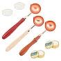 DIY Stamp Making Kits, Including Paraffin Candles, Candle, Brass Spoon