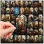 55Pcs Forest Animals PVC Waterproof Sticker Labels, Self-adhesion, for Suitcase, Skateboard, Refrigerator, Helmet, Mobile Phone Shell
