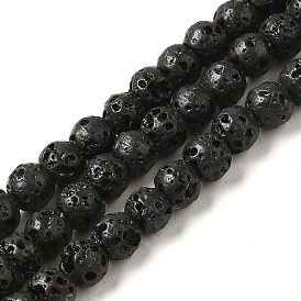 Natural Lava Rock Beads Strands, Round