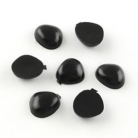 Nose Plastic Cabochons for DIY Scrapbooking Crafts, Toy Accessories, 10x11x3.5mm, about 2000pcs/bag