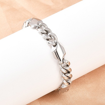 304 из нержавеющей стали цепью кубинский ссылка браслеты, ручная полировка