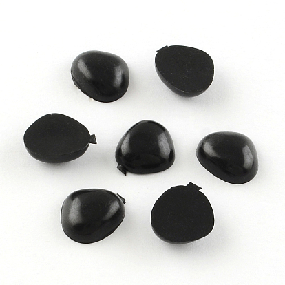 Nose Plastic Cabochons for DIY Scrapbooking Crafts, Toy Accessories, 10x11x3.5mm, about 2000pcs/bag