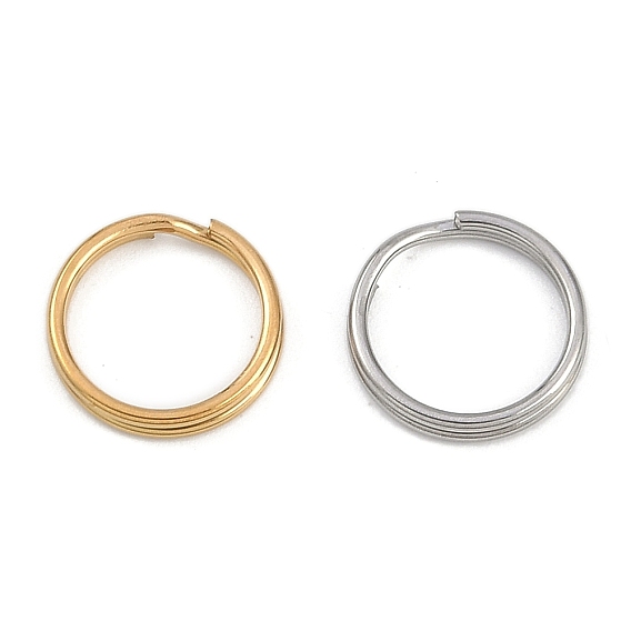 Ионное покрытие (IP) 304 застежки-кейчианы из нержавеющей стали, разделенные брелки