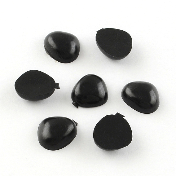 Nose Plastic Cabochons for DIY Scrapbooking Crafts, Toy Accessories, 10x11x3.5mm, about 2000pcs/bag