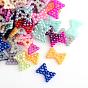 ABS Plastic Imitation Pearl Cabochons, Bowknot