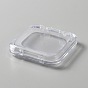 Transparent Plastic Nail Art Tool Box, Makeup Storage Box, Rectangle