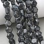 Natural Larvikite Beads Strands, Hexagon