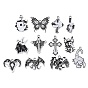 Halloween Alloy Enamel Pendants, Platinum