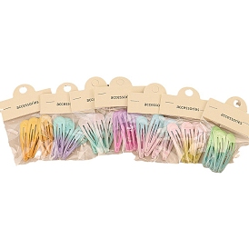 5Pcs Alloy Snap Hair Clips for Girl, Hair Accessories