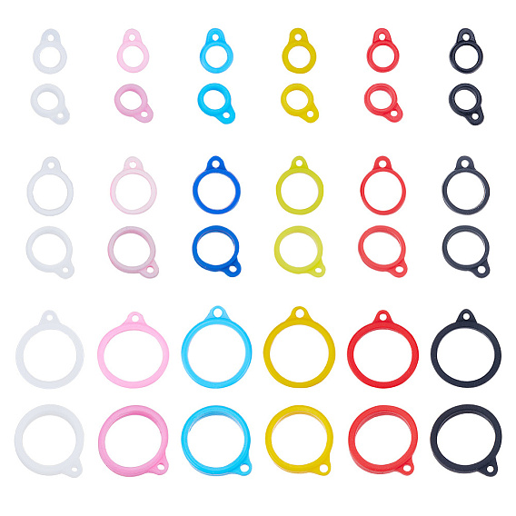 36шт 18 стиль силиконовый кулон, для изготовления электронных стилусов и зажигалок, кольцо