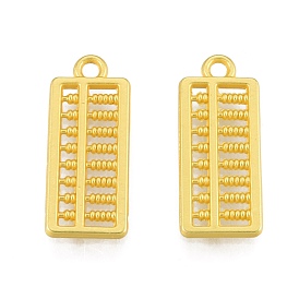 Alloy Pendants, Matte Style, Abacus Charms
