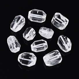 Природный кристалл кварца бусины, самородки, граненые, горного хрусталя