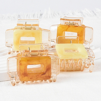 Rectangle Acrylic Claw Hair Clips, Hair Accessories for Women Girls