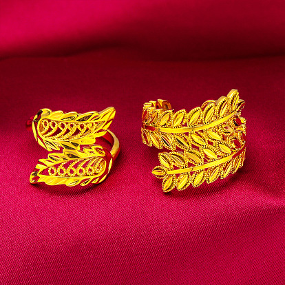 Кольца-манжеты из сплава для женщин, лист