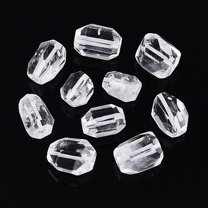 Природный кристалл кварца бусины, самородки, граненые, горного хрусталя