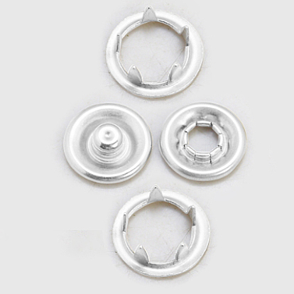 Латунь Bouton бандажа ушко с шайбой, Snap кнопки, заклепок, открытые кольцевые зубцы, нет шьют крепеж