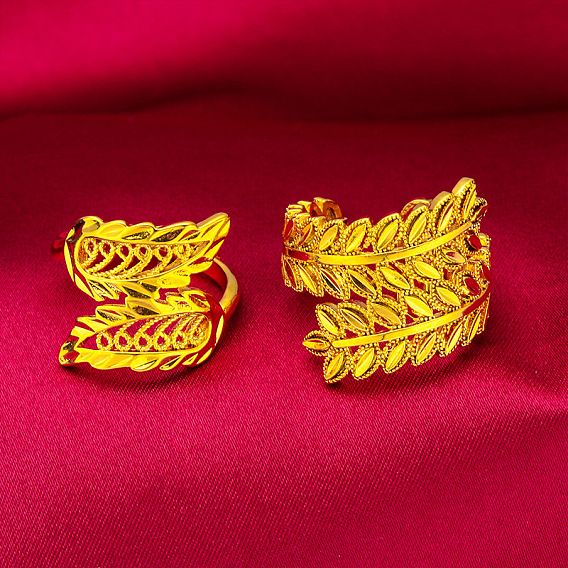 Кольца-манжеты из сплава для женщин, лист