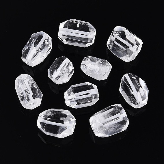 Природный кристалл кварца бусины, самородки, граненые, горного хрусталя