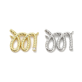 Латунные микро проложить кубического циркония подвески, крутящиеся прелести, стойки покрытие, долговечный, без свинца и без кадмия