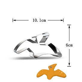 DIY 430 Stainless Steel Pterosaur-shaped Cutter Candlestick Candle Molds, Fondant Biscuit Cookie Cutting Mould