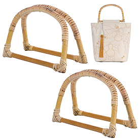 D-образные ручки для сумок из ротанга, принадлежности для изготовления сумок