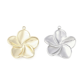 304 Stainless Steel Pendants, Flower Charm