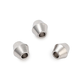 201 Stainless Steel Beads, Bicone