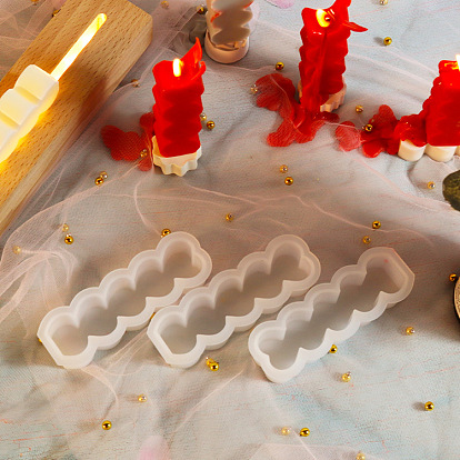 Heart DIY Candle Silicone Molds, Resin Casting Molds, For UV Resin, Epoxy Resin Jewelry Making