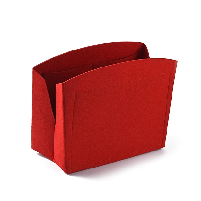 Фетровая вставка-органайзер для кошелька, вкладыш в женскую сумку, с молнией из сплава