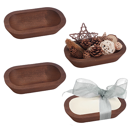 Деревянный подсвечник, для украшения дома, овальные