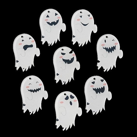 Акриловые подвески с принтом на Хэллоуин, призрак