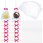 60 Accessoires de costume tissés à la main (pièces), nœud papillon en ruban de polyester, avec 60 des sachets en cellophane OPP et des bâtonnets en papier