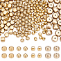 190Pcs Spray Painted Acrylic Beads, Matte Style, Faceted, Mixed Shape