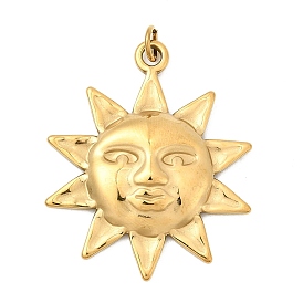 304 подвески из нержавеющей стали, очарование солнца, ионное покрытие (ip), с целью перехода в кольце