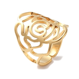 304 открытые манжеты из нержавеющей стали для женщин, роза