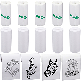 2 наборы 2 стили рулон бумаги для прямой термопечати, бумага для печати