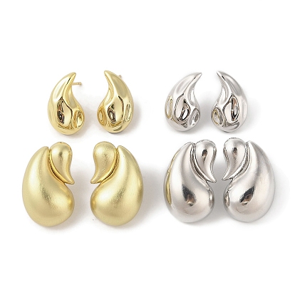 Серьги-гвоздики из латуни для женщин, без свинца и без кадмия