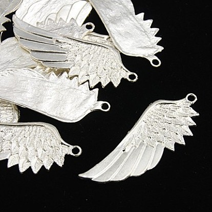 Tibetan Style Alloy Wing Big Pendants, Cadmium Free & Lead Free