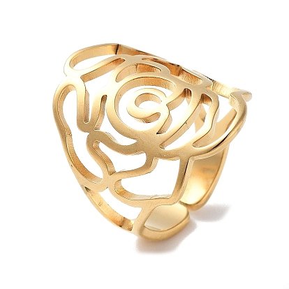 304 открытые манжеты из нержавеющей стали для женщин, роза