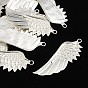 Tibetan Style Alloy Wing Big Pendants, Cadmium Free & Lead Free