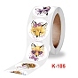Round Paper Cute Pet Cartoon Sticker Rolls, Decorative Sealing Stickers for Gifts, Party, Kid's Art Craft