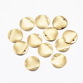 304 Stainless Steel Charms, Flat Round