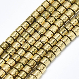 Electroplate Non-magnetic Synthetic Hematite Beads Strands, Column