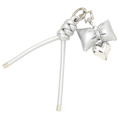 1брелок из искусственной кожи, аксессуары для подвешивания сумок с бантом, сердце